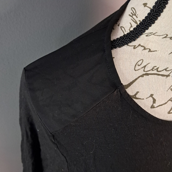 Michael Kors Layered Black TopTunic Chiffon Bottom Size Medium - Picture 3 of 9